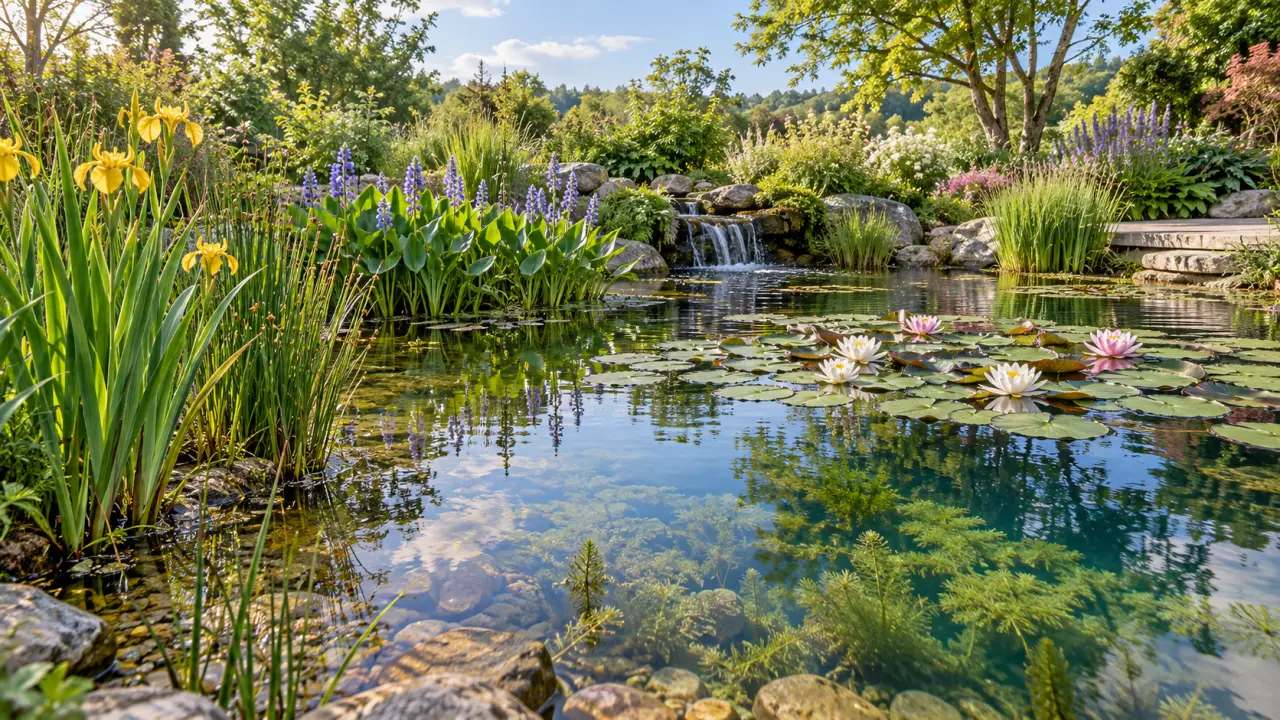 Quelle plante pour bassin extérieur ? Profondeur, floraison et équilibre de l’eau